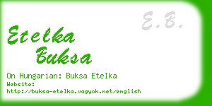 etelka buksa business card